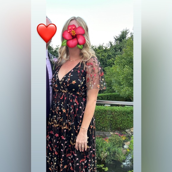 Baltic Born Marseille Embossed Maxi Dress in Multi Floral - Picture 7 of 7